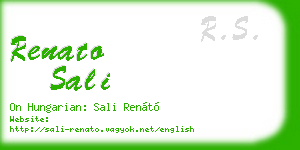 renato sali business card