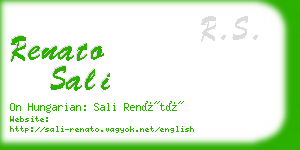 renato sali business card